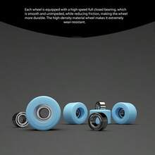 6-kolorowa deskorolka palcowa, miniaturowa fajna zabawka na palce, odblokuj zabawne wrażenia z jazdy, 6 żywych opcji kolorystycznych, kompaktowy model deskorolki, zabawka sportowa na palce, przenośna gra na palce, tworzywo sztuczne, realistyczny design deskorolki, akcesorium do jazdy na palcach, zabawka na czas wolny, kreatywny pomysł na prezent, zabawka do zabawy w pomieszczeniach - Wielokolorowe - Zobacz 4