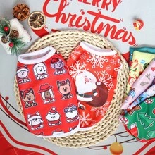 Pet Christmas Style Vest, Sleeveless Celebration Vest For Small Dogs And Cats, Spring/Summer