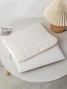 1pc White Heart-Shaped Laptop Sleeve, Fits 11/13/15 Inch Tablets Laptop Bag Laptop Case Laptop Cover For Travel Waterproof Portable For Men Laptop Bags - White - View 3