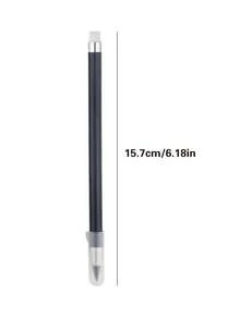 1/5pcs Black Infinity Pencil - No Sharpening, No Ink Eternity Pencil, Kawaii Unlimited Writing Pen With Eraser, Art & School Supplies - Black - View 6