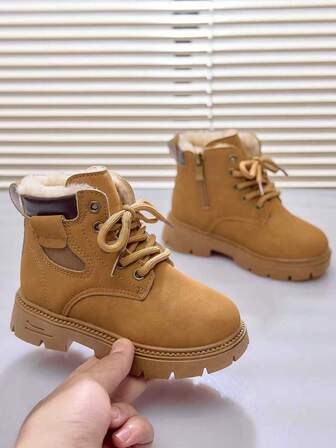 Winter Fashion Boots For Toddler Girls & Boys, Comfortable Lightweight Versatile Casual Boots, Suitable For Outdoor, School, Party