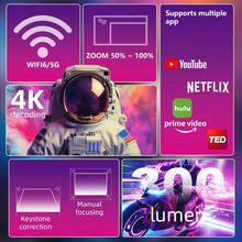 XBJ Latest Mini Protable HD Projector,Projector With Bluetooth 4.2, Projector Compatible With TV, Computers, And Tablets ,Professional Portable Video Proyector,Suitable For Home Theater, Camping Party, Office, Classroom (UsB Type-C), Mirroring, Micro Home Cinema,Indispensable For Outdoor Family Gathering, Valentine'sDay & Christmas Gift, Create Home Theater AndKaraoke Easily - Xem 2