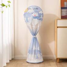 Patterned Waterproof Dustproof Fan Cover, Household Upright Fan Protective Cover, Non-Food Contact - Breathable Mesh Design; Universal Thickened Dust Cover, Household Protective Cover - Multicolor - View 10