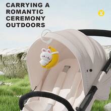 1 طقم إضاءة ليلية للأطفال (مع خطاف) - تصميم أرنب جميل، يهدئ مشاعر الطفل، يخلق بيئة دافئة ومريحة، يتضمن موسيقى مهدئة للنوم، ديكور معلق لعربة الأطفال، إضاءة نوم للغرفة، حماية للعين أثناء تغذية الطفل، مناسب للتعليق على السرير، لعبة تهدئة للطفل، هدية لعبة للطفل (بعض الملحقات بألوان عشوائية)