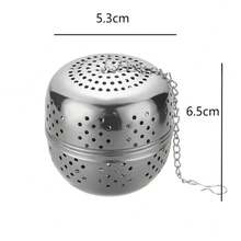 1pcs Egg-Shaped Stainless Steel Seasoning Ball Soup Stew Meat Flavor Treasure Seasoning Box Ball Tea Filter Tennis Ball Tea Bag Seasoning
