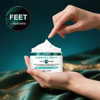 Crema de urea al 40% para los pies: una loción de urea de alta resistencia para talones agrietados y pies con piel áspera y gruesa