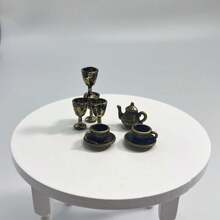 Mini Metal Wine Glasses, BJD, DIY Dollhouse Decoration Accessories, Realistic Kitchen Scene Decoration, Ideal For Birthday And Christmas - Multicolor - View 10