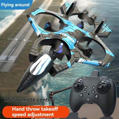 Máy bay không người lái điều khiển từ xa bằng xốp dành cho trẻ em, đồ chơi bay 4 trục có đèn, lật 360°, cảm biến trọng lực, nhào lộn, cất cánh bằng một nút bấm. Thích hợp cho trẻ em từ 8 tuổi trở lên và người lớn. Món quà sinh nhật tuyệt vời cho bé trai và trẻ em.
