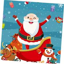 1 Set de Suministros para Fiesta de Navidad, Pegatinas de Dibujos Animados, Decoración, Juegos de Fiesta con Venda para los Ojos, Suministros para Fiesta de Navidad, Perfectos para Juegos de Fiesta de Navidad, Tema de Satanás - Multicolor - Ver 10