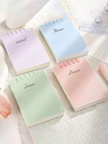 1-20pcs Customized Loose-Leaf Macaron Notebook, Office & Study Supplies, 80 Pages. Compact & Portable, Suitable For Classroom Notes, Recording Client Needs, Schedule Planning And Life Organization.