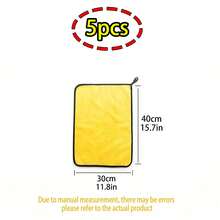 10 件/5 件/1 件超柔软超细纤维汽车清洁毛巾-宠物毛巾,加厚,不起毛,有效干燥和清洁,400gsm,黄色和灰色,超强吸水,无划痕,不起毛,加厚可洗厨房抹布,用于清洁汽车挡风玻璃、窗户、汽车中控台、方向盘、后备箱、炉灶、锅、碗、水龙头、厨房和浴室。 - 灰黃複合毛巾 - 查看 12