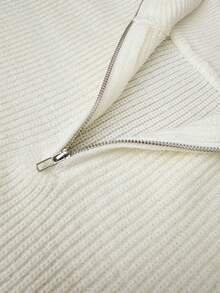 Fall/Winter Women's Casual Cute 2 Pieces Sets Streetwear Y2K Clothes Solid Color Half-Zip Ribbed Knitted Sweater Loungewear Top Pullover Long Sleeves Knitted Pants Cozy Homecoming All White Fall Winter Outfits Clothes For Women Loune Matching Set Country Concert Date Night Outfits