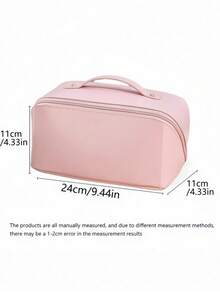 Customized Makeup Bag, Zipper Design Large Opening Makeup Pouch, Reusable Cosmetic Bag Suitable For Toiletries, Skincare And Accessories, Perfect For Travel, Cruise, Airplane, Dorm Use, Ideal Personalized Gift For Women, Girlfriend, Family, Kids, Pink Girls, Great For Anniversary, Christmas, Holiday/Vacation, School, Outdoor Activities/Travel/Hiking/Sports/Climbing - Multicolor - View 15