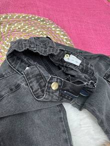 WOMEN'S WIDE LEG CARGO PANTS FOR KIDS PROMOTION/FASHION/PARTY/OUTING/GIRLS/ - 黑色的 - 查看 4