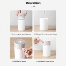 Car Humidifier Aromatherapy Essential Oil Diffuser USB Mist Mini Portable For Car Home Office Bedroom, 300ML - Black - View 8