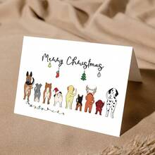 1 pieza, Tarjeta de Navidad divertida de perro con sobres, Regalos de Navidad con humor para amantes de los perros, Tarjeta de cumpleaños para él, ella, novia, esposa, amigo