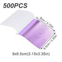 100/500pcs Imitation Gold Foil Paper Leaf Gilding Painting DIY Furniture Decoration Craft Paper, For Festive Scene Decoration,Resin Crafts,Furniture Lines, Ceiling, Jewelry Making Gold-Plated Decoration