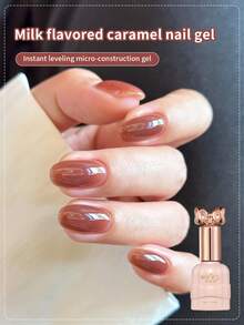 annies 10ml Caramel Brown Gel Nail Polish Pure Sheer Same Color Same Bottle Soak Off Gel Polish Art Manicure Salon DIY At Home For Women