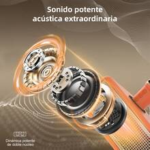 Altavoz de karaoke Bluetooth multifuncional portátil con micrófono inalámbrico, altavoces estéreo duales de 20 W, batería de 3000 mAh, USB/TF/AUX y radio FM, perfecto para fiestas y reuniones. - Negro - Ver 6