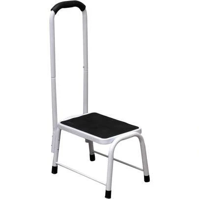 Non-Slip Safety Step Stool Kitchen Bathroom Shower Mobile Assistive Handrail Platform Support