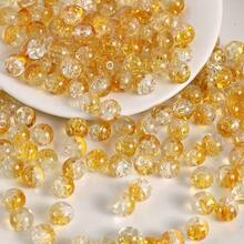 50pcs/100pcs 8mm Snowflake Crackle Glass Beads, Loose Spacer Beads, Suitable For DIY Jewelry Making Necklace Bracelet Earrings Craft Supplies