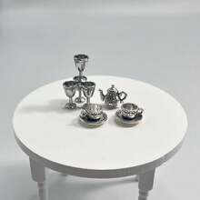 Mini Metal Wine Glasses, BJD, DIY Dollhouse Decoration Accessories, Realistic Kitchen Scene Decoration, Ideal For Birthday And Christmas - Multicolor - View 9