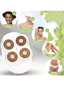 Rotary Electric Shaver And Hair Clipper - USB Rechargeable Full Body Shaver For Women, Face, Chest, Armpits, Bikini, Legs, Arms - Wet/Dry Use, Travel-Friendly Design, Hair Removal Tool, Elegant Trimming Tool, Durable Construction