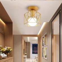 Nordic Style Pendant Light, Modern Minimalist Industrial Retro Creative Personalized Bar Hallway Bedside Bedroom Small Pendant Lamp - Multicolor - View 2