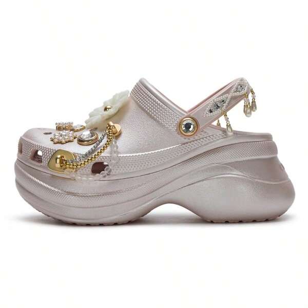 Crocs Women's Fashion Casual Sandals, Lightweight Comfortable Beach Shoes, Style: 211519-6UR