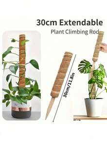 1pc Garden Plant Support Pole, Free-Form Plant Trellis - Brown - View 8