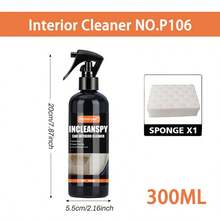 JB-XPCS 1 Bottle 50/300ml Car Interior Cleaner, Headliner Cleaner, Leather Suede Fabric Multi-Purpose Car Dashboard Cleaning Tool, No Water Needed - Black - View 11