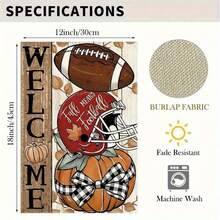 12x18 Inch Double-Sided Gnome & Pumpkin Garden Flag - Perfect For Autumn, Thanksgiving, Halloween And Christmas Decor, Durable Polyester, No Flagpole Included