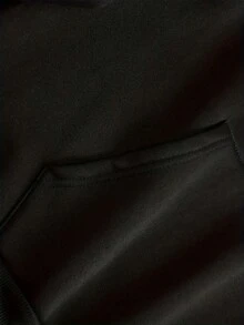 Men's Soccer Graphic Print Hooded Sweatshirt - Bright Pink With Messi Action Design & Number 10 Jersey,  Pocket, Drawstring Hood, Casual Sporty Pullover For Soccer Fans, Machine Washable All-Season Comfort - 黑色 - 查看 6