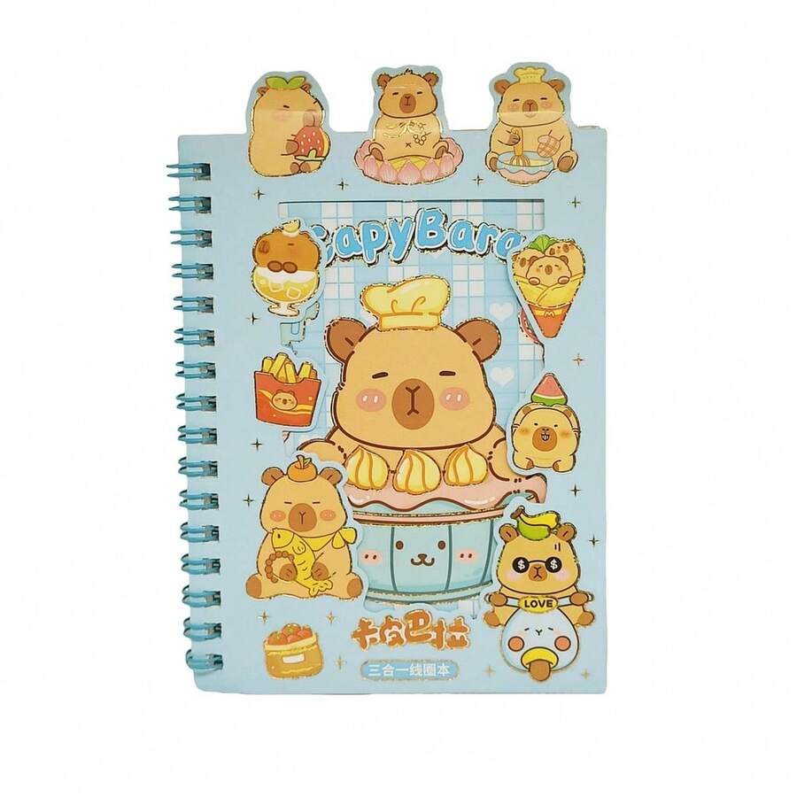 Capybara Sticker Book - Azul - Ver 1