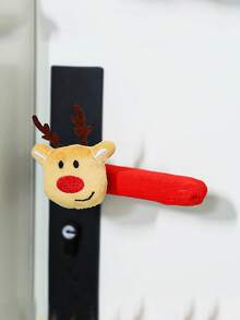 1 pieza Decoraciones para manijas de puertas navideñas, Papá Noel, Calcetines navideños, Alce, Cubiertas para manijas de puertas con diseño de árbol de Navidad, Protectores de habitación, Decoraciones de árbol de Navidad, Cubiertas de habitación, Adecuado para puertas de dormitorio, Puertas, Decoraciones de fiesta, Decoraciones navideñas para el hogar