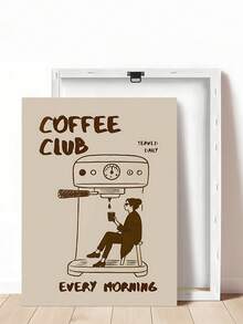 1 件复古橙色意大利浓缩咖啡杯帆布印刷厨房墙壁艺术，每天早晨供应报价标志墙壁艺术有趣的咖啡俱乐部帆布印刷品，卧室装饰，客厅装饰，办公室装饰，餐厅墙壁装饰，墙壁艺术，墙壁装饰，家居装饰，房间装饰，帆布墙壁艺术，海报，带框架的墙壁艺术，可选框架 ﻿ ﻿ - 彩色 - 查看 47