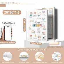 1 pieza Citas en español Cosas para recordar Arte de pared para niños Decoración de oficina de terapia en español Lienzos Arte de pared Carteles, Rincón tranquilizante en español Decoración de habitación de bebé