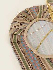 Amyenjoylife 现代菲律宾风蝴蝶袖可拆卸袖时尚优雅女士露肩上衣，菲律宾风短披肩（不含裙子） - 黃色 - 查看 8