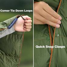 Down Blanket Camping Quilt - Lightweight, Packable, Puffy, Wearable, Resistant, Backpacking Quilt Outdoor Camping, Travel And Hiking