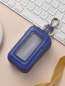 1 件便携式时尚 PU 汽车钥匙包大容量钥匙包双层腰挂式通用拉链钥匙包男女通用钥匙包带钥匙圈和钥匙链包圣诞礼物感恩节女士迷你钱包，教师节、情人节、生日、圣诞节和任何特殊场合的完美礼物 - 彩色 - 查看 13