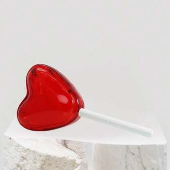 Stylish Women Heart Lollipop Crossbody Bag Cute Acrylic Evening Bag Clear Clutch Purse For Wedding Party