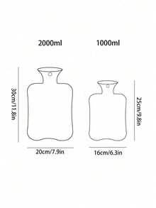 2pcs Set: Durable PVC Hot Water Bottle Bag + 1pc Cloth Bag - Anti-Burst, Anti-Slip Design With Cute Stripe Pattern, Suitable For Outdoor Use In Winter To Keep Hands & Feet Warm