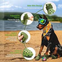 4pcs/Set Fashionable Pet Dog Shoes - Dog Supplies, Breathable, Anti-Dirty, Non-Slip, Elastic, Soft Sole Pet Dog Shoes Suitable For All Seasons To Protect Paws And Keep Dogs Happy, Pet Puppy Care