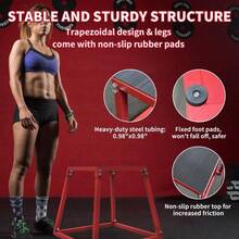 12/18/24/30 Inch Plyo Box Jump Platforms Single And Set Plyometric Jumping Box - Red - View 5