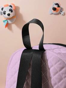 1 szt. spersonalizowany plecak w kratę z kreskówkową syrenką, można dostosować do własnego, unikalnego projektu, niezbędny na powrót do szkoły, można nadrukować własne imię lub podarować siostrze i kolegom z klasy, drukując ich imiona