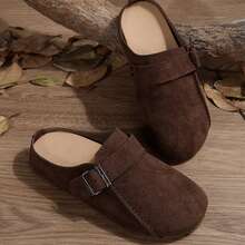 Women Summer Break Shoes Simple Metal Decor Flat Casual Loafers - 咖啡棕 - 查看 11