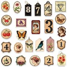 50PCS Vintage Faded Aesthetic Stickers For Scrapbook Journaling Water Bottles Laptop Scrapbooking Supplies Kit Waterproof Vinyl Bullet Junk Journal Stickers For Adults Christmas School Gift Decoration - Pink - View 4