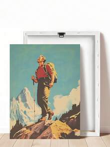 1 件复古美容院墙壁艺术、有趣的植物女士墙壁艺术“是的，我确实需要所有这些植物”，复古徒步旅行艺术印刷露营艺术励志山地艺术、卧室装饰、客厅装饰、办公室装饰、宿舍装饰、浴室装饰、墙壁艺术、墙壁装饰、家居装饰、房间装饰、帆布墙壁艺术、海报、带框架的墙壁艺术、可选框架 - 彩色 - 查看 24