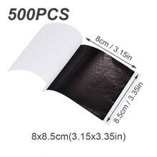 100/500pcs Imitation Gold Foil Paper Leaf Gilding Painting DIY Furniture Decoration Craft Paper, For Festive Scene Decoration,Resin Crafts,Furniture Lines, Ceiling, Jewelry Making Gold-Plated Decoration