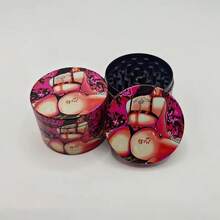 1pc Bikini Creative Pattern Grinder, Zinc Alloy Portable Grinder - Heavy Duty Zinc Alloy Structure, Suitable As Christmas, New Year, Valentine's Day, Carnival, Halloween, Thanksgiving, Birthday Perfect Gift - Multicolor - View 1